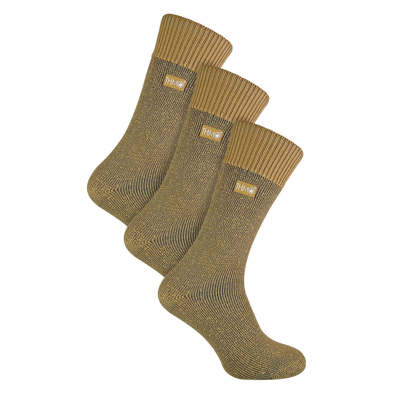 Mens Thick Winter Thermal Socks with Seamless Toe (Multipack Options)