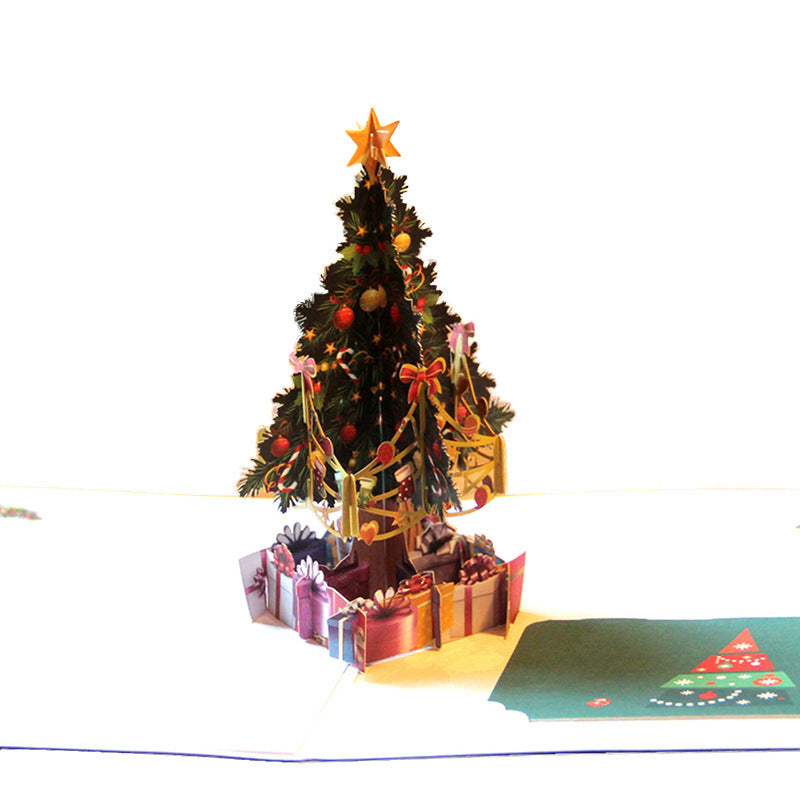 Three-dimensional Christmas greeting card