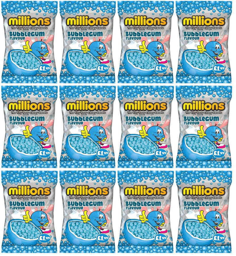 12 x Millions Bubblegum Bag - 110GM