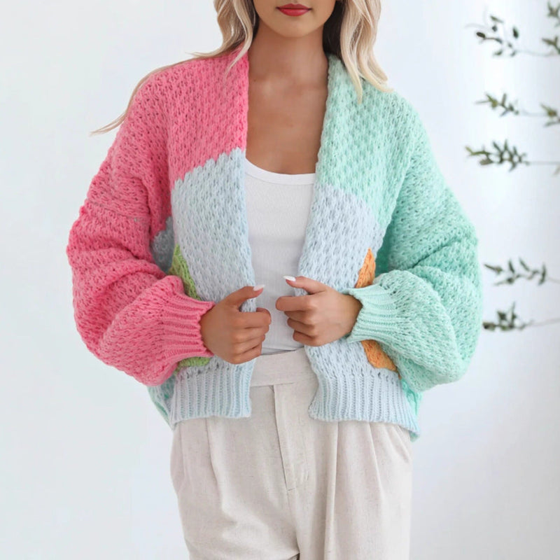 Idle Style Knitted Pocket Sweater Cardigan Coat