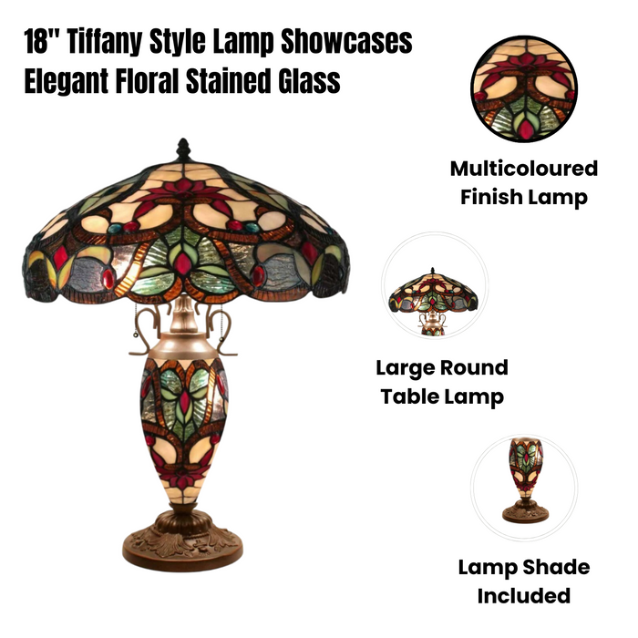 18" SHADE DOUBLE TIFFANY LAMP
