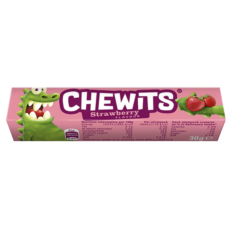 40 x Chewits Strawberry Flavour 30G