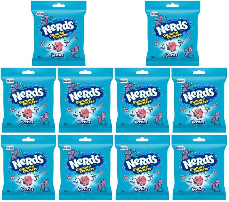 10 x Nerds Clusters Share Berries  - 113GM