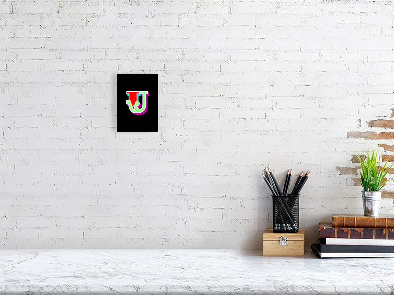Ben Eine - Circus Font Letters, Unsigned 'U'