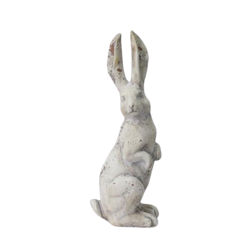 35CM CREAM RESIN RABBIT