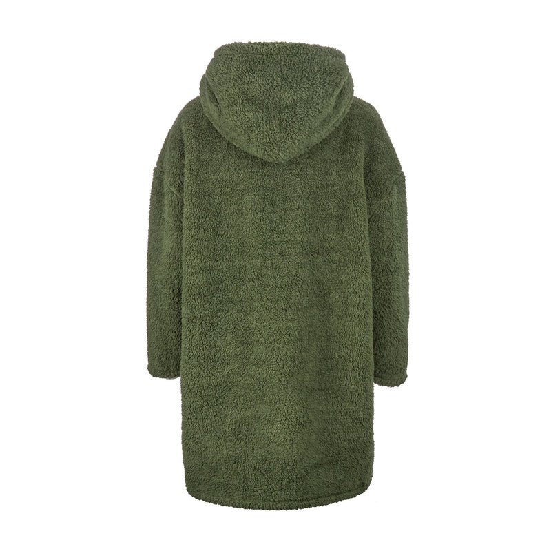 Mens Borg Fleece Hoodie: Oversized Sherpa Wearable Hooded Blanket