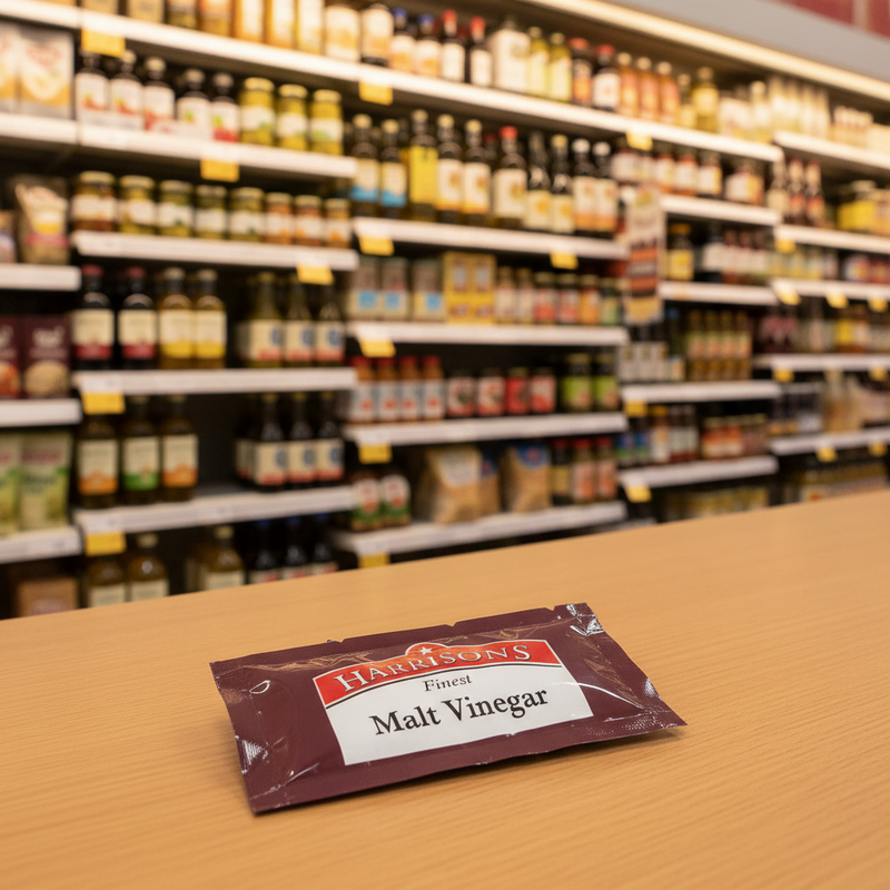 200 x Harrisons Finest Malt Vinegar 7Ml