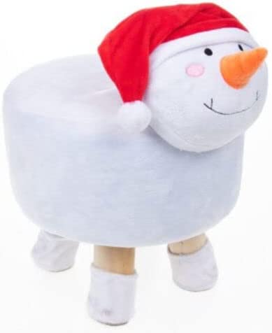Footstool in the shape of a snowman