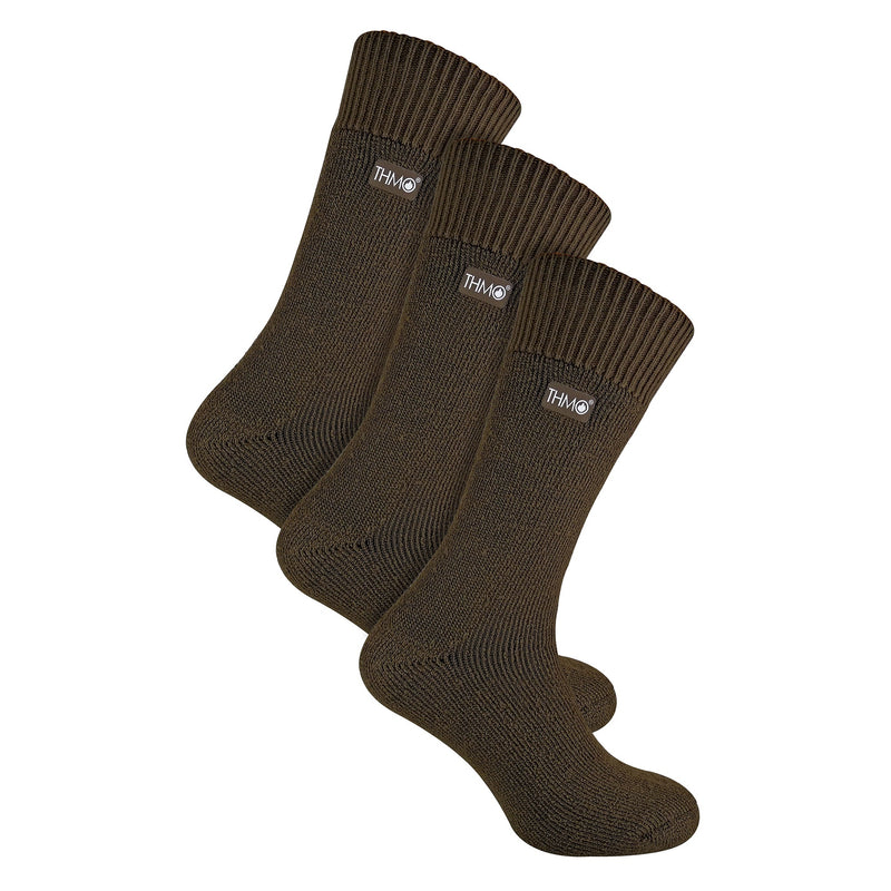 Mens Thick Winter Thermal Socks with Seamless Toe (Multipack Options)