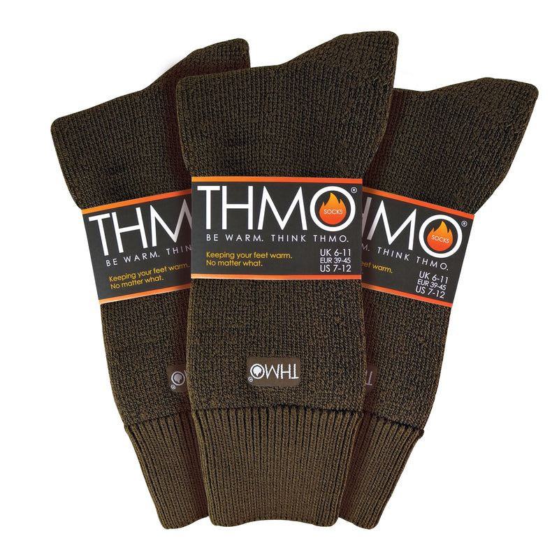 Mens Thick Winter Thermal Socks with Seamless Toe (Multipack Options)