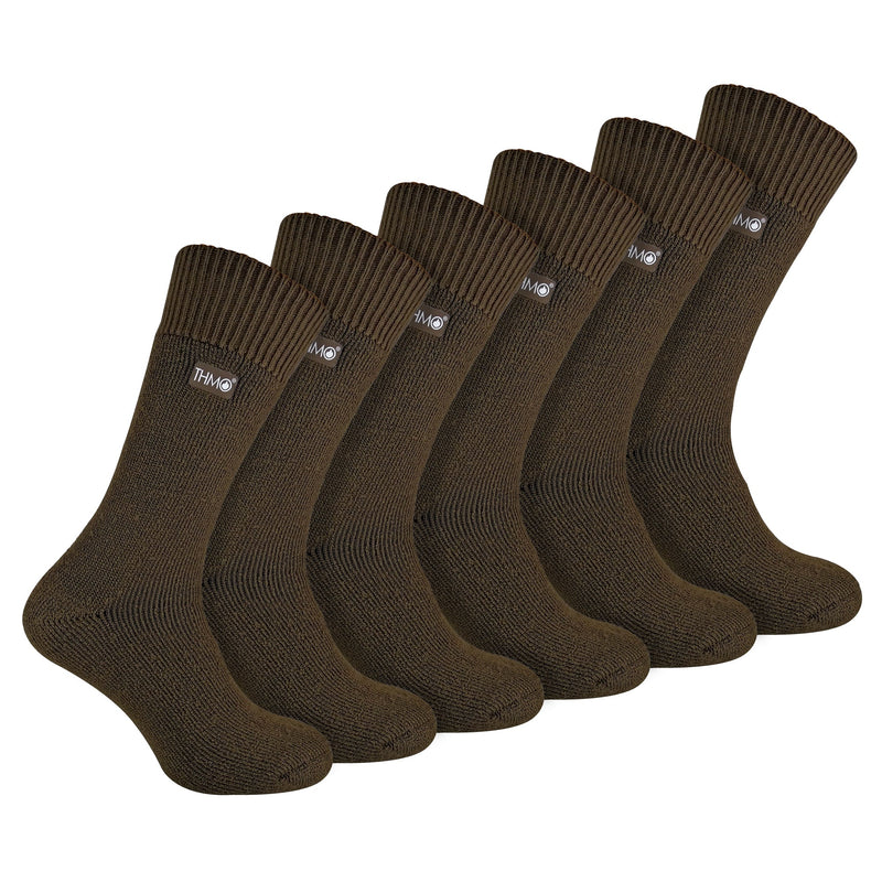 Mens Thick Winter Thermal Socks with Seamless Toe (Multipack Options)
