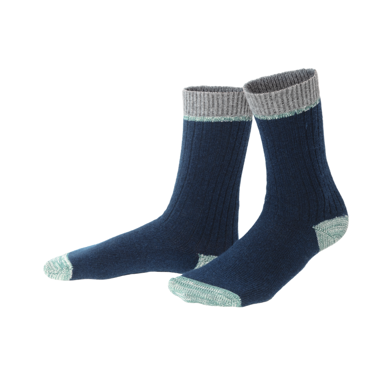 Organic Wool & Cotton Socks Two Tone
