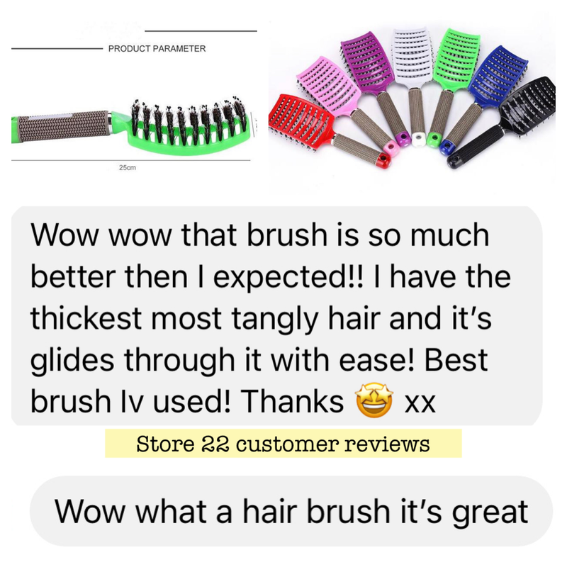 Detangling hair brush