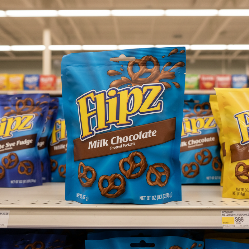6 x Flipz Pretzels Milk Chocolate Snacks 90G