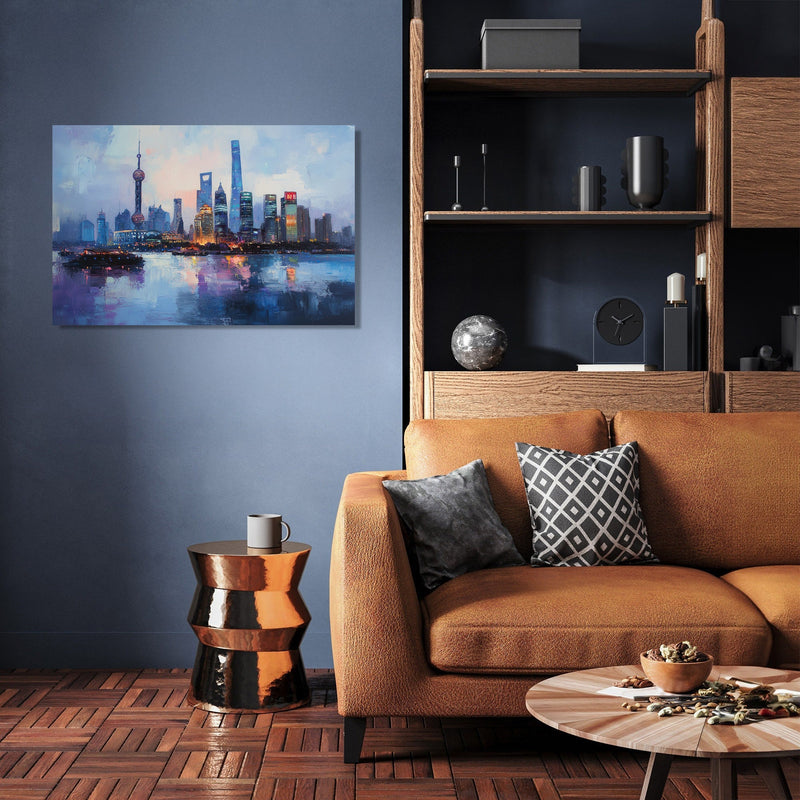 Shanghai Skyline Harmony Canvas