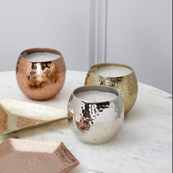 Ayla Wax Filled Candles - Set of 3