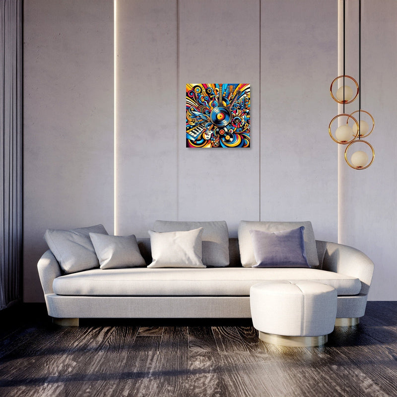 Vibrant Genre Mosaic Canvas