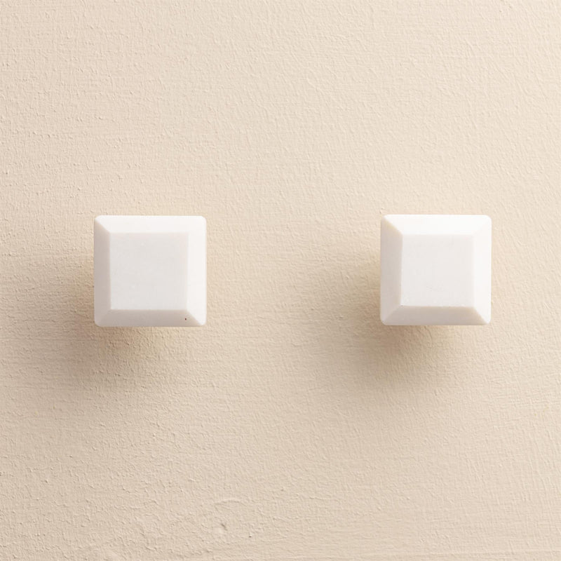Samara White Stone Drawer Knobs