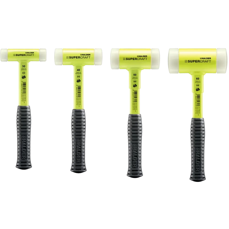 Halder Supercraft soft-face mallet, steel tube handle