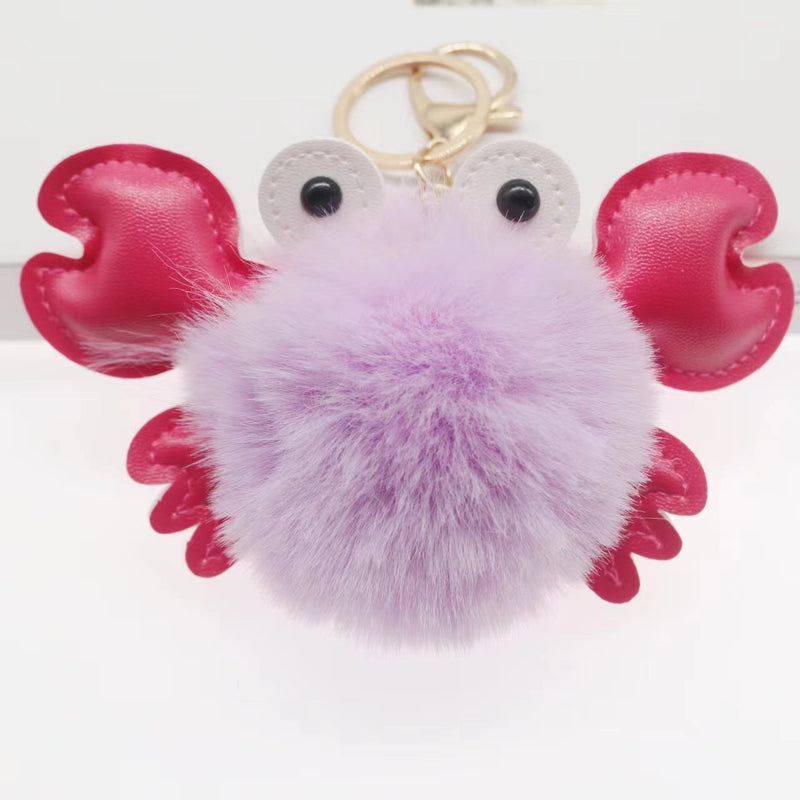 Cartoon Cute Crab Keychain Pendant