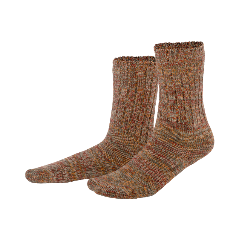 Organic Cotton Mouline Knit Socks: Unisex