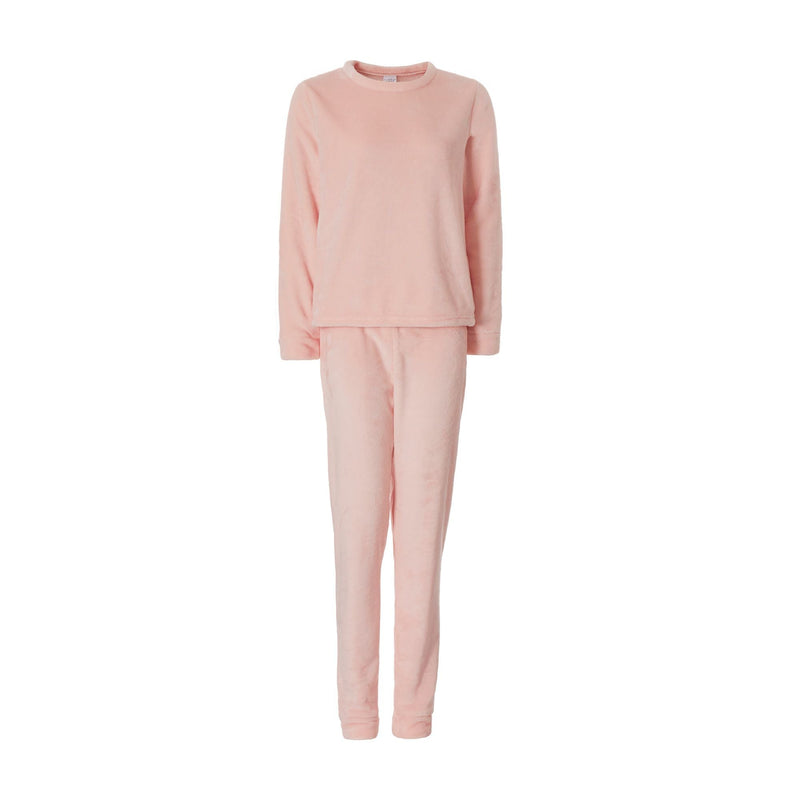 Ladies Warm Fleece Pyjama Sets with Long Sleeves | Loungewear Tops & Bottoms
