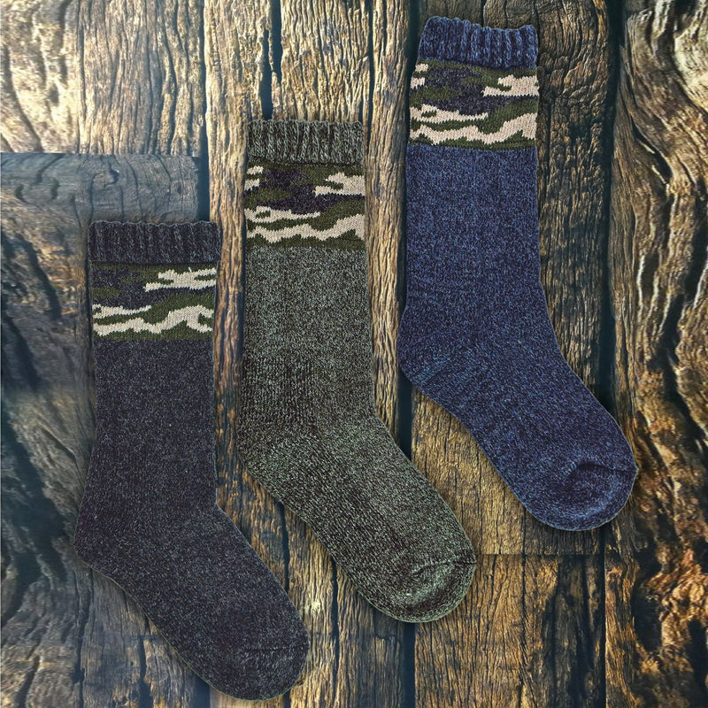 3 Pack Mens Thick Warm Merino Wool Socks