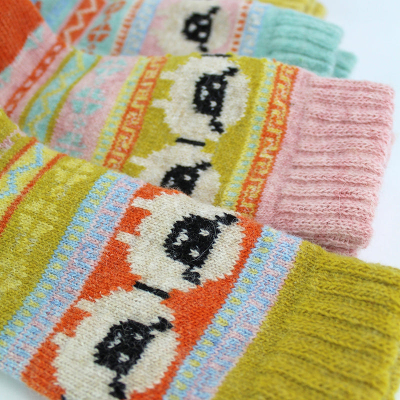 Ladies 12 Pack Alpaca Socks with Sheep Pattern