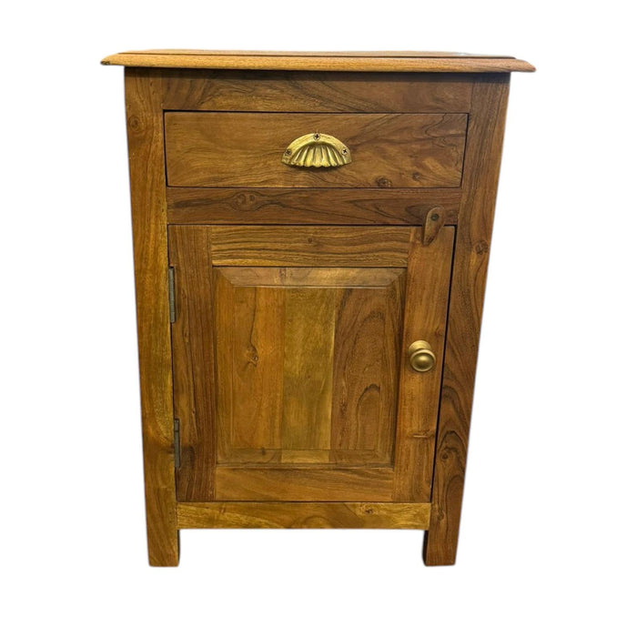 65CM WOODEN BEDSIDE CABINET