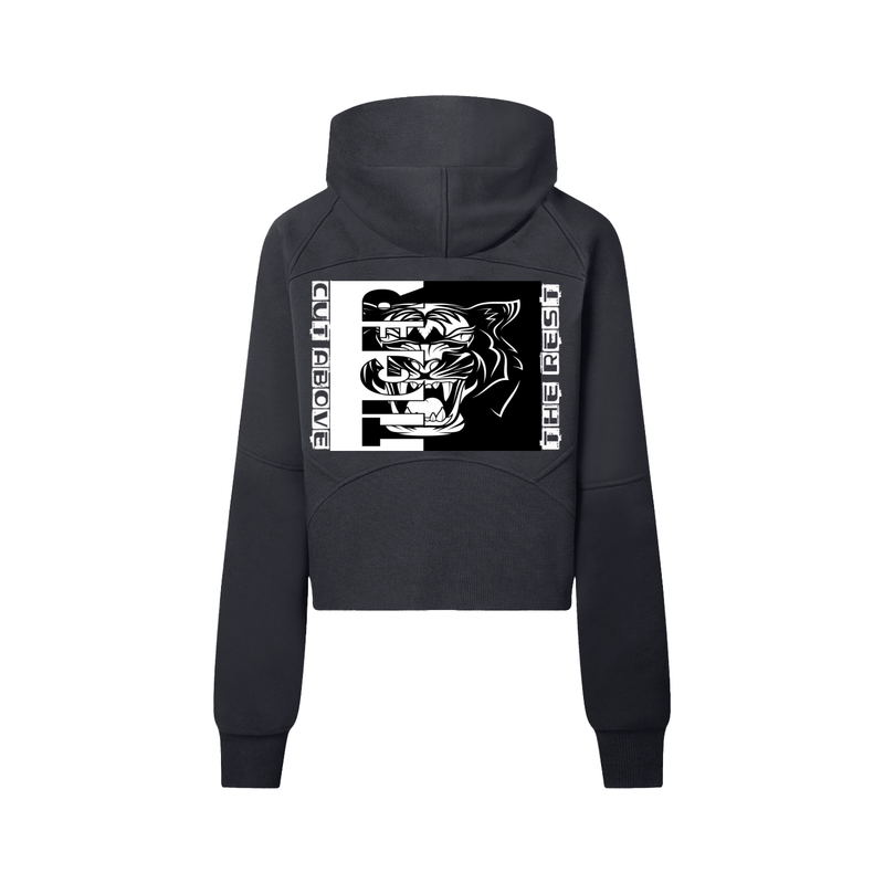 Cropped Half-Zip Hoodie