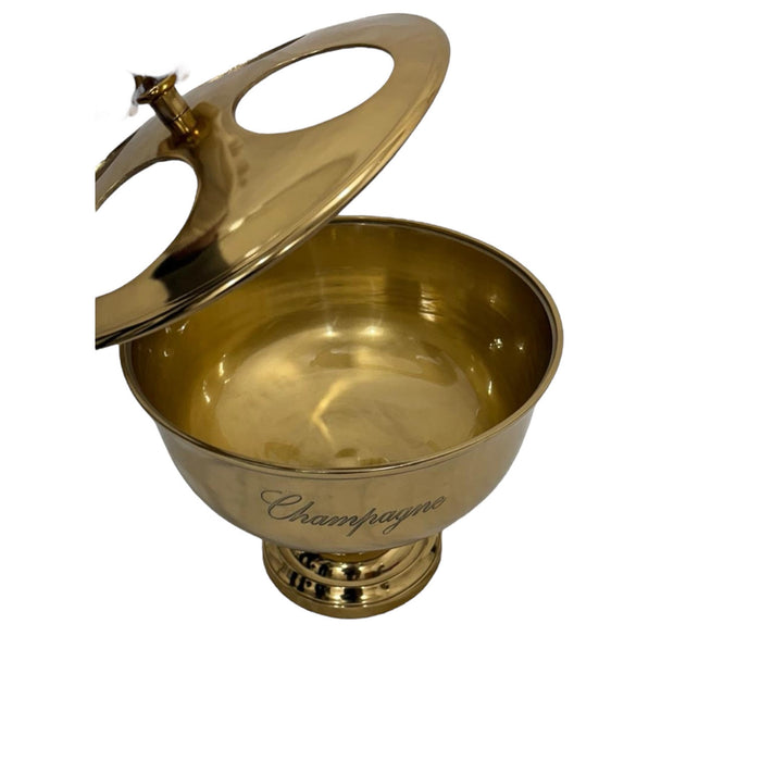 36cm GOLD 4 BOTTLE CHAMPAGNE BUCKET
