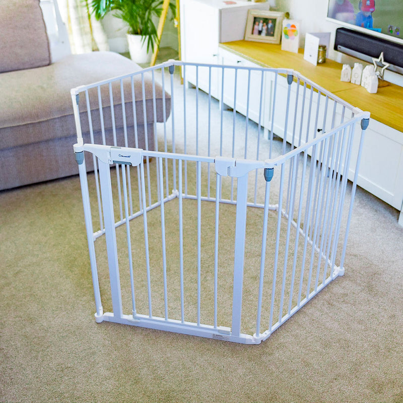 Callowesse Multi-Gate Playpen Room Guard - White