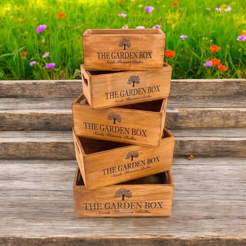 35/32/29/26/23CM SET 5 WAXED CRATES - InStock