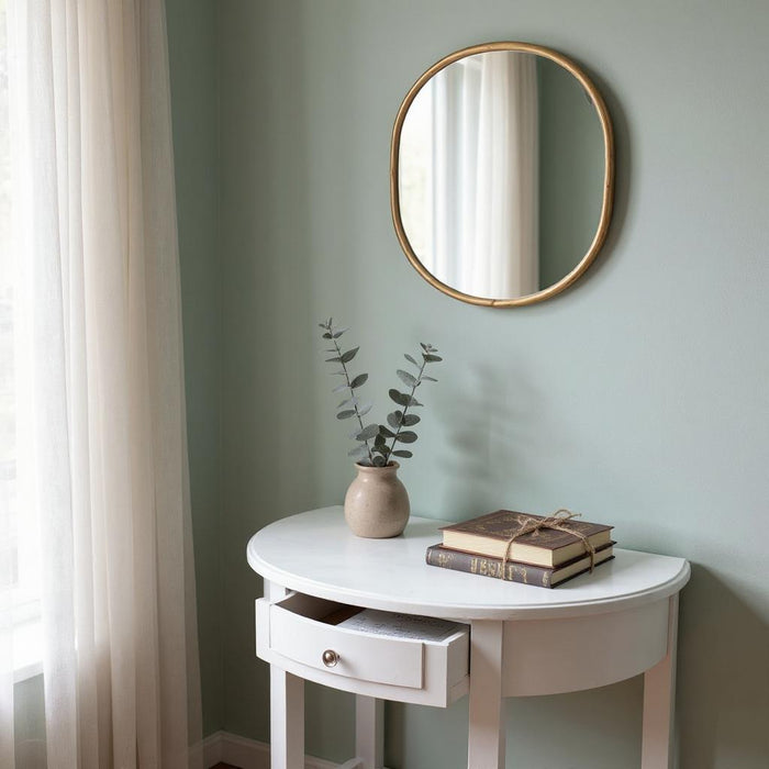 80CM 2 DRAWER SIDE TABLE