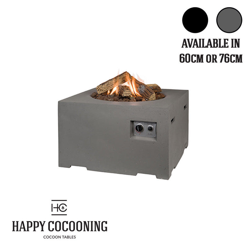 Small Square Black Cocoon
