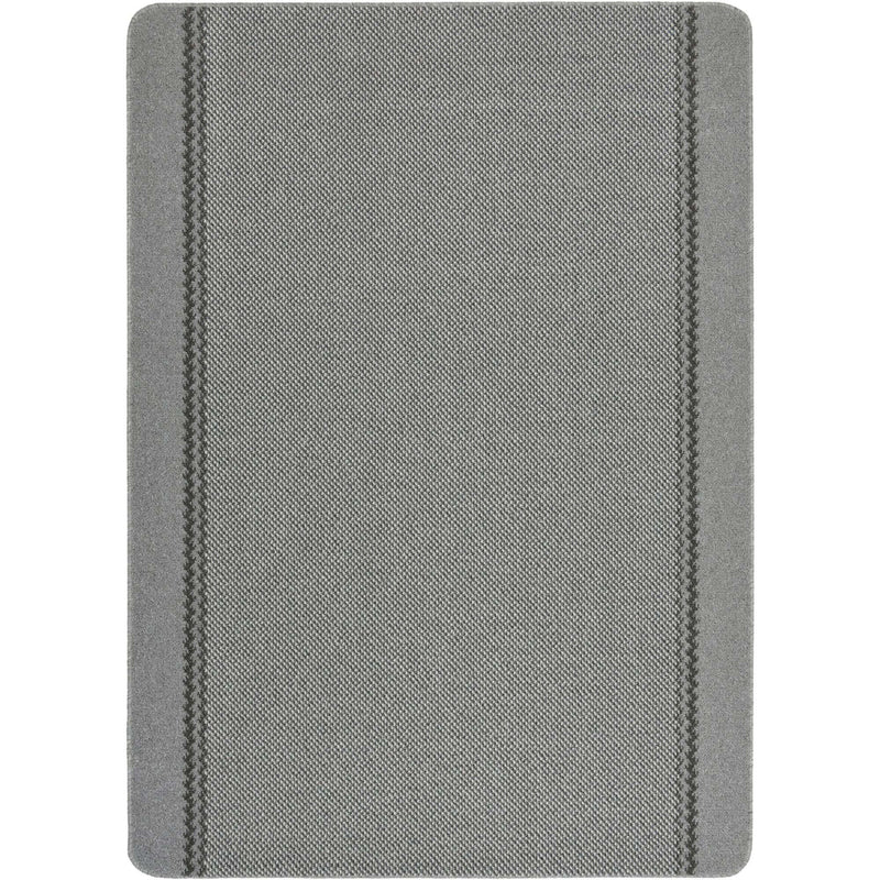 Washable Designer Bordered Grey Rug | 116G