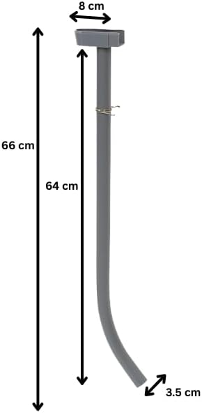 Greenhouse Guttering Downpipe Kit 2 Pack 35mm PVC