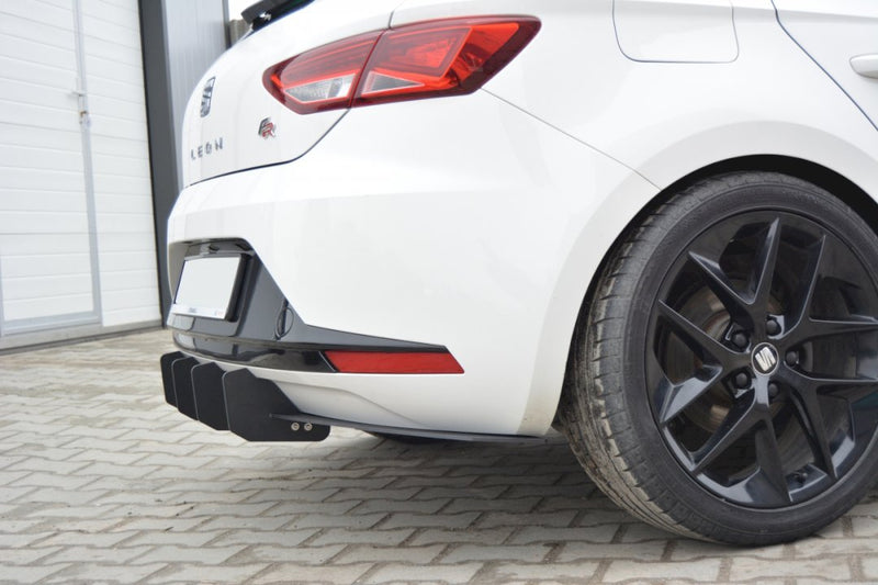 Maxton Design - REAR DIFFUSER SEAT LEON MK3 FR HATCHBACK (2012-2016)