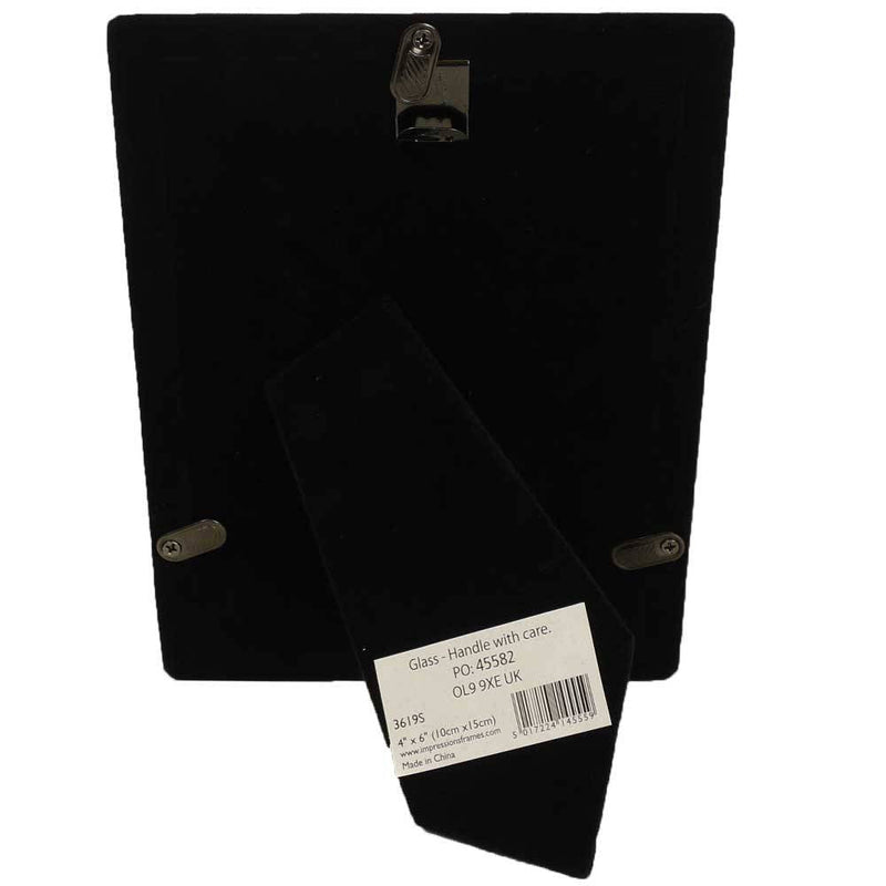Silver Plated 6x4 inch Photo Frame - Hangs and Stands