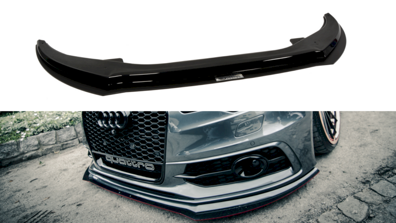 Maxton Design - FRONT RACING SPLITTER AUDI A6 C7 S-LINE (2 SPLITTERS = 1 SET) (2011-2014)