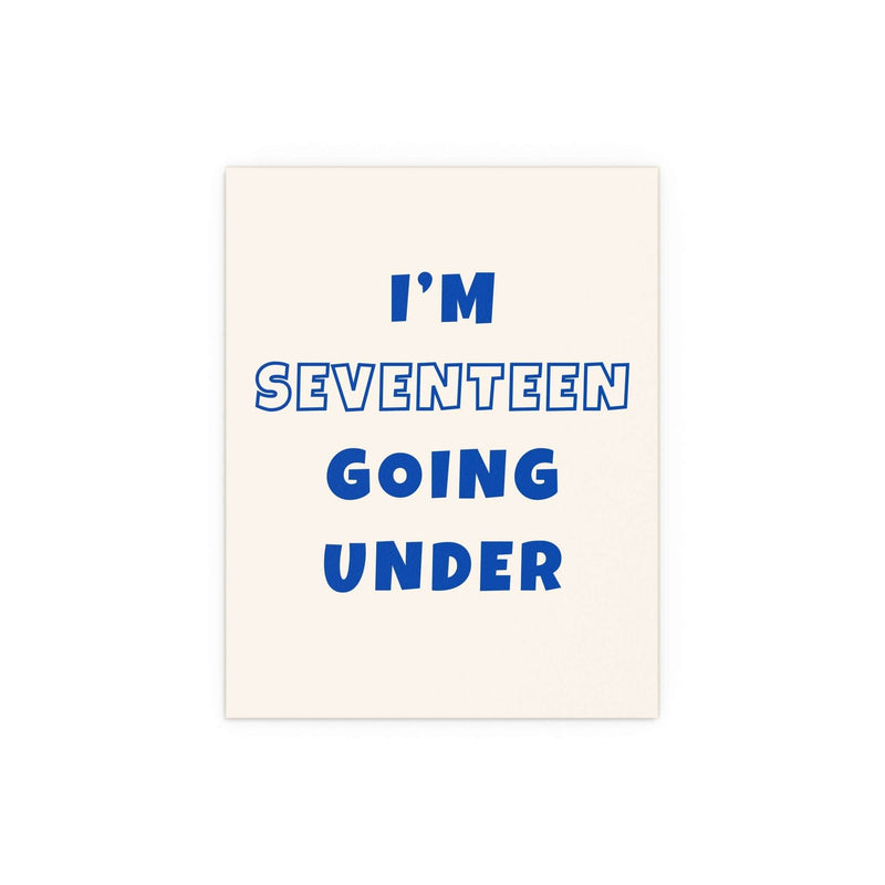 Sam Fender - Seventeen Going Under (Off-white + Blue)