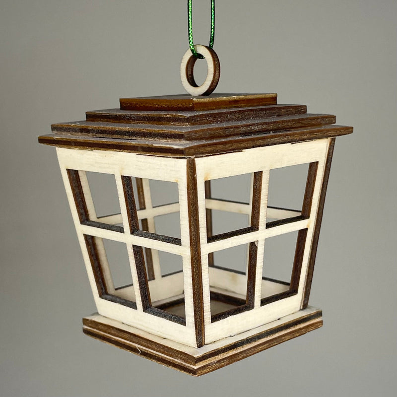 Victorian Christmas Lantern Bauble - Handmade Decoration
