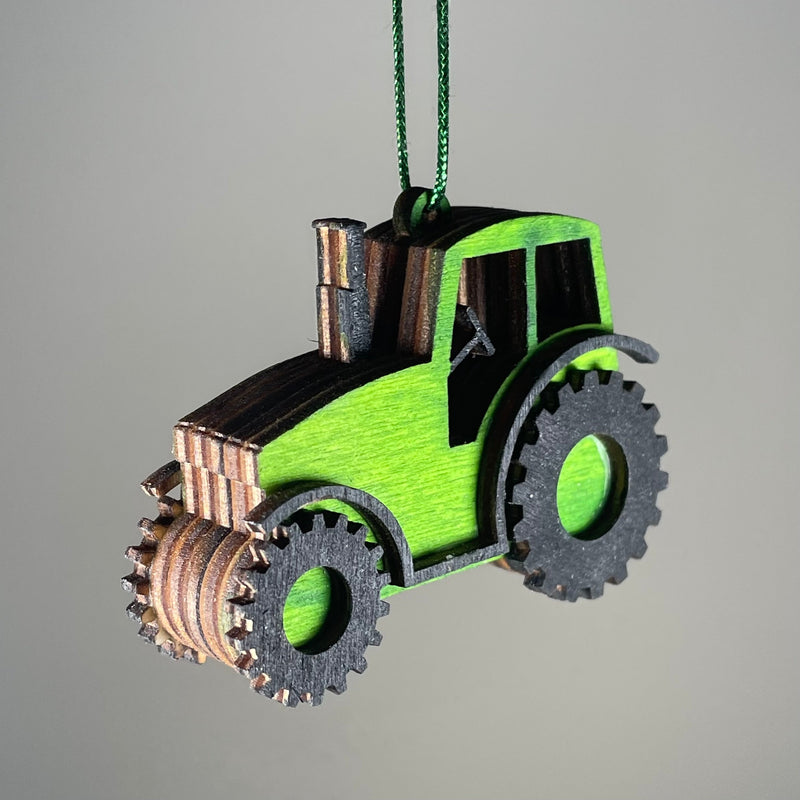 Tractor Bauble - Handmade Ornament