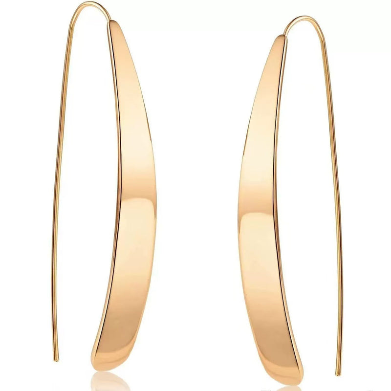 Minimalist Geometric Stainless Steel Ear Hooks