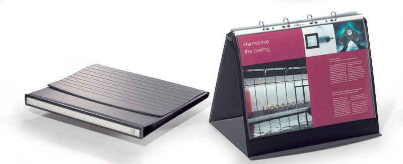 Durable DURASTAR Table Flipchart Stand Presentation Ring Binder | A3 Landscape
