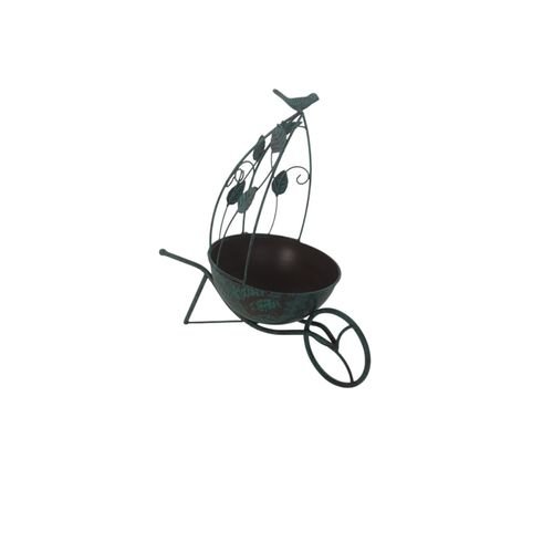 36CM GREEN METAL GARDEN PLANTER - InStock