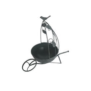 36CM GREY METAL GARDEN PLANTER - InStock