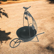 36CM GREY METAL GARDEN PLANTER - InStock
