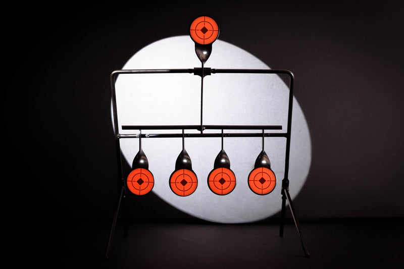 Gallery Swinging Auto Reset Metal Target Set Black 36cm