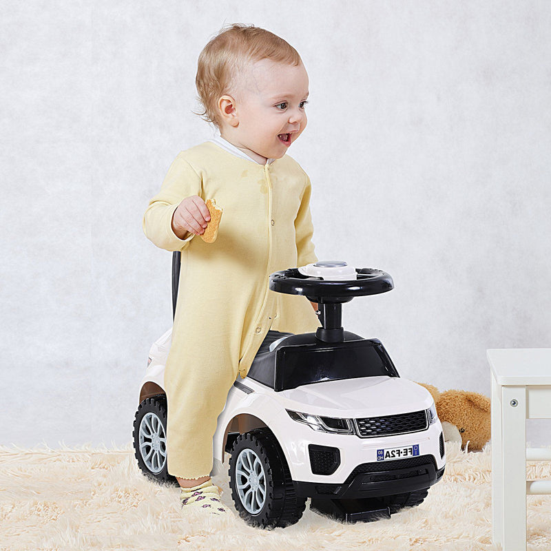3-in-1 Ride-On Car with Horn, Wheel & Under-Seat Storage